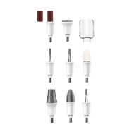 Kit profissional de manicure e pedicure, conjunto de lixas de unhas elétricas sem fio, máquina de perfuração de unhas elétrica 11