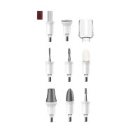 Kit profissional de manicure e pedicure, conjunto de lixas de unhas elétricas sem fio, máquina de perfuração de unhas elétrica 9