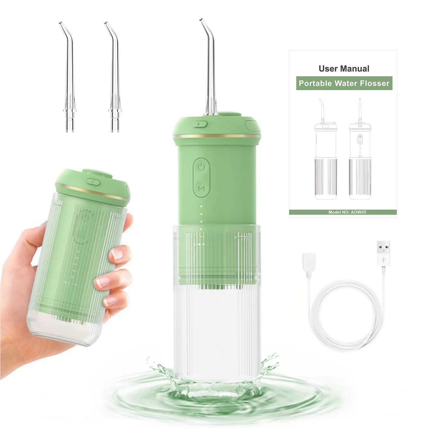 Mini portátil de viagem doméstico USB recarregável irrigador oral para limpeza dos dentes