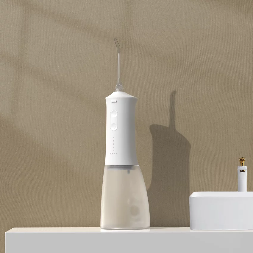 Irrigador oral portátil com carga USB, fio dental recarregável com jato de água, à prova d'água, ipx7, fio dental de água